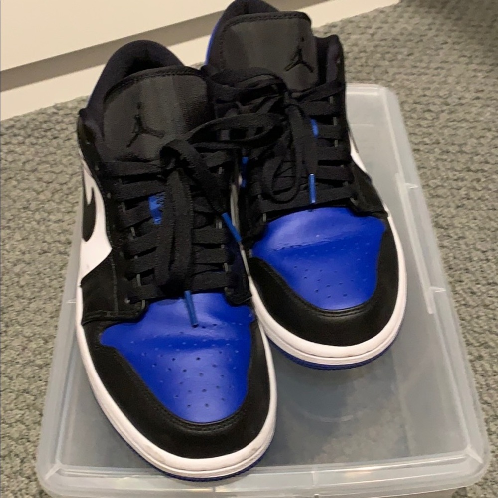 Low Jordan 1 blue/black